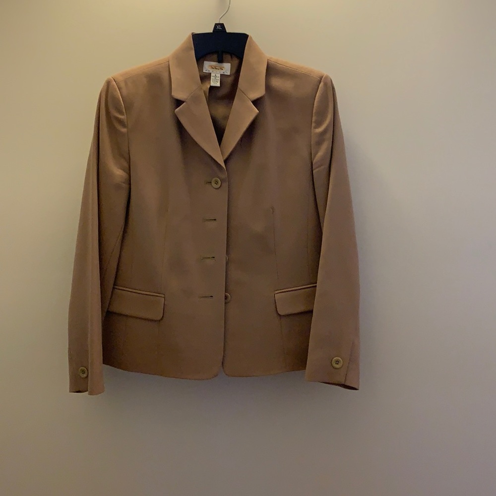 Talbots Women's‎ Blazer Jacket Beige Tan Career Workwear Size 8P